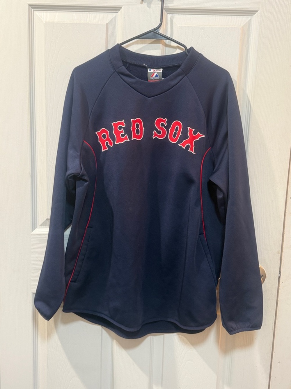 Majestic Navy RED Sox Pullover